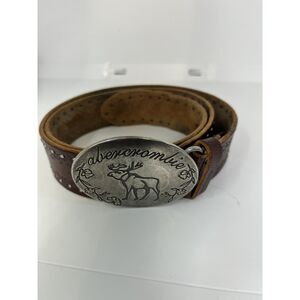 Vintage y2k Abercrombie & Fitch belt with buckle xl(34ish inch) floral silver